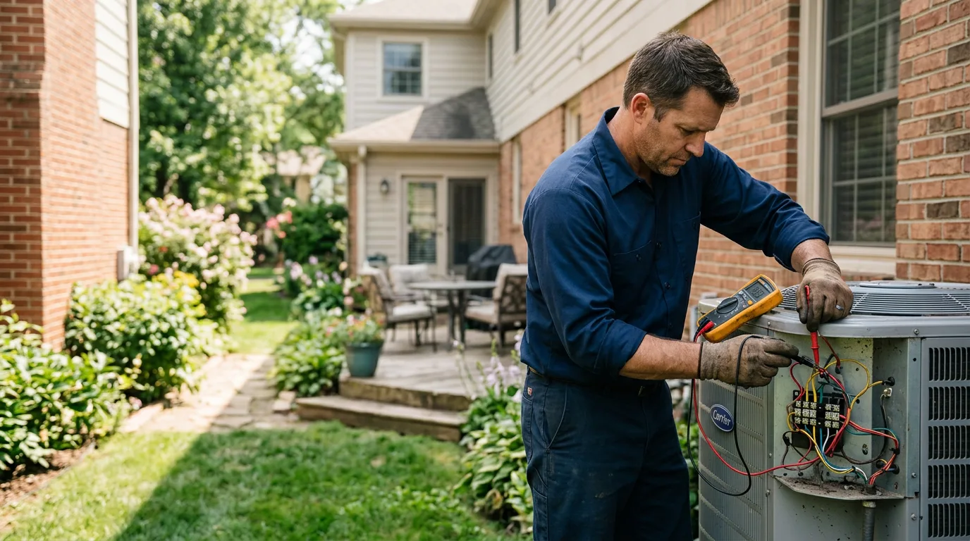 HVAC technician working near Jamaica, VA